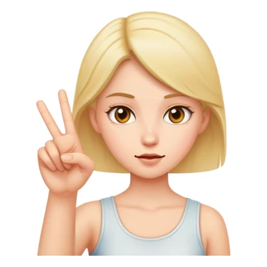 A girl flipping off you sticker