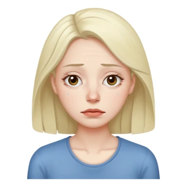 exhausted lady  sticker