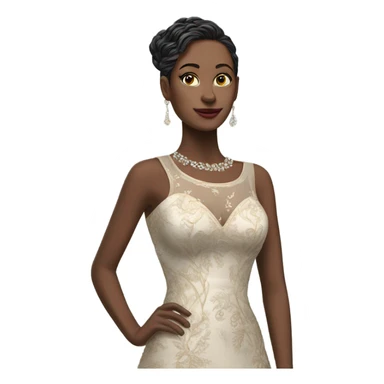 Hyper Realistic detailed luxury dress sticker