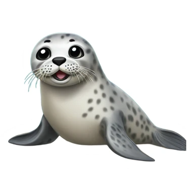Harbor seal sticker