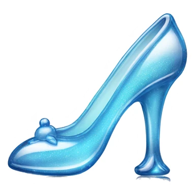 Cinderella’s glass slipper, made out of glass sticker