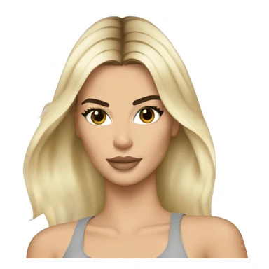 kendall jenner with blonde hair sticker