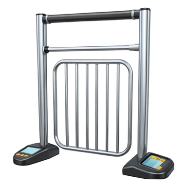 Metal detector gate sticker