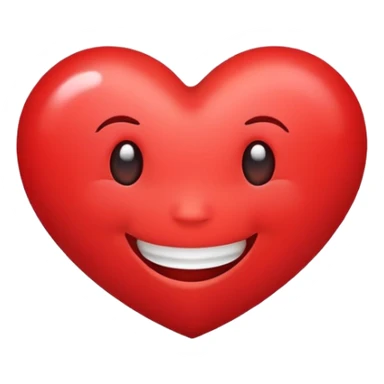 Laughing heart sticker
