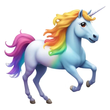 unicorn riding a rainbow sticker