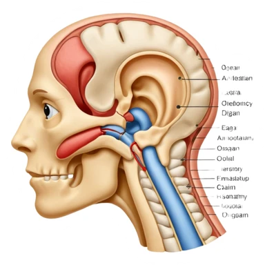 ear anatomy sticker