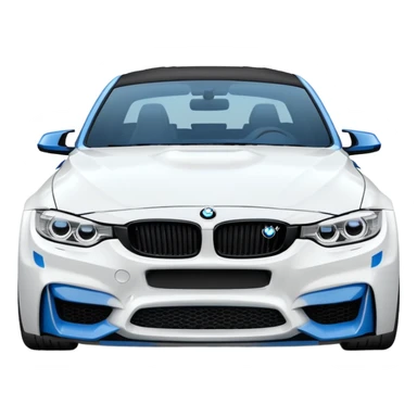 BMW M3 MOST WANTED WHİTE BLUE sticker