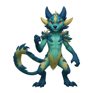 Anthro Vernid-WickerBeast-Protogen-Primagen-Fakémon Full Body sticker