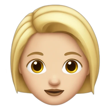 fat Anna with straight blond hair sticker