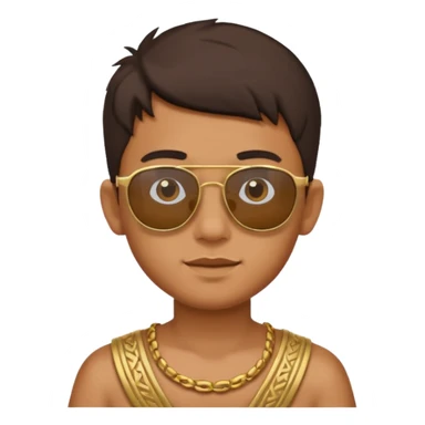 thaland ancient boy with sunglasses sticker