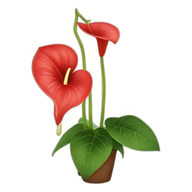 anthurium sticker