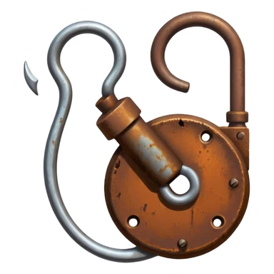 weak rusty hook sticker