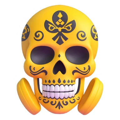 WuTang sugar skull with wu-tang symbol sticker