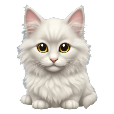 fluffy kitten of the Neva Masquerade breed sticker