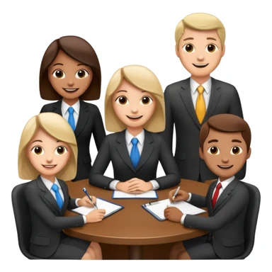 create an emoji that represents a conference meeting sticker