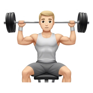 guy incline chest fly exercise sticker