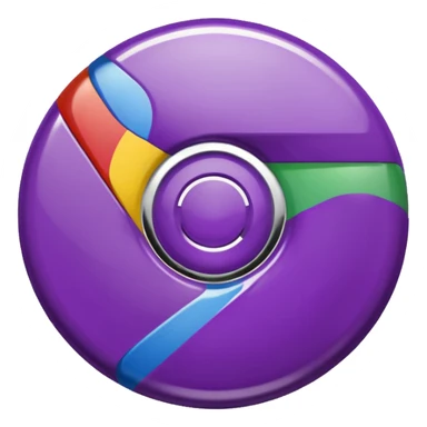 dark purple google chrome logo sticker