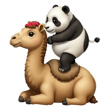 Camel and panda cute sticker