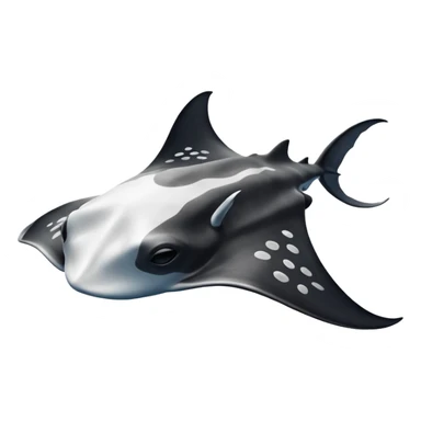 Manta ray sticker