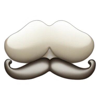 BICOLOR moustache sticker