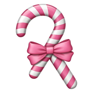 Pink candy cane sticker