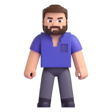 Jack Black as a Minecraft character sticker