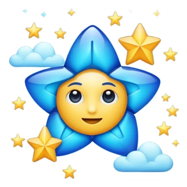 Étoile bleu sticker