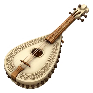 prehistoric musical instrument sticker