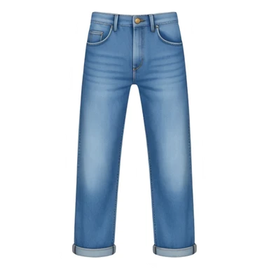 wide fit denim pants sticker