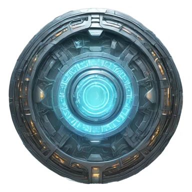 stargate in iron based on shi-fi stargate  sticker