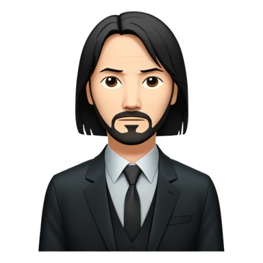 Elinde silah tutan jon wick sticker