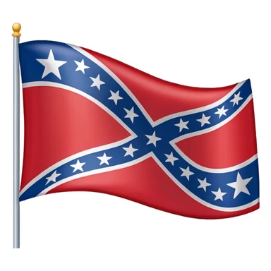 Confederate flag sticker