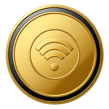 wifi money coin sticker