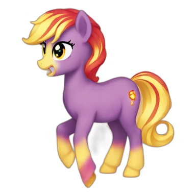 Sunset shimmer pony sticker