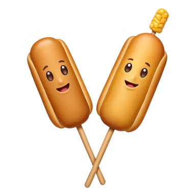 corn dog  sticker