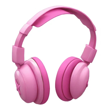 Appel headphone with pink bows sticker