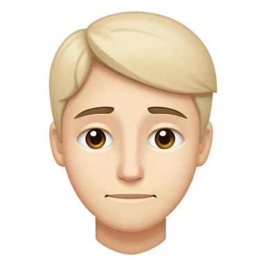 Tired smile but secretly sad sticker