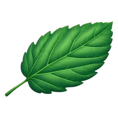 One Oval Green Leaf sticker