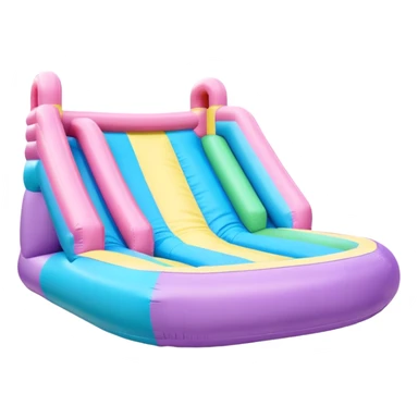 pastel bouncy inflatable trampoline  sticker