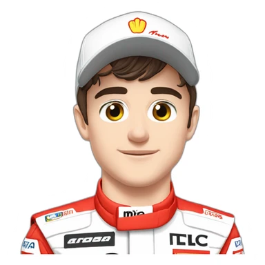Charles Leclerc dans une formule 1 sticker
