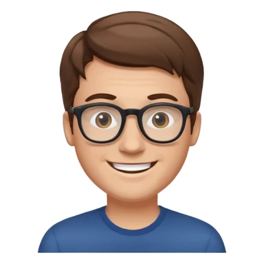 garcon blanc cheveux brun sociable qui discute avec des amis sticker