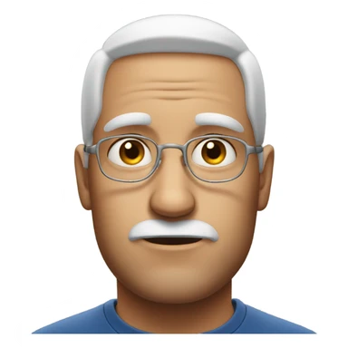 Guy with crazy eyes and salt on his nose sticker