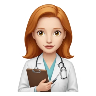 Jessica Chastain, as a doctor sticker