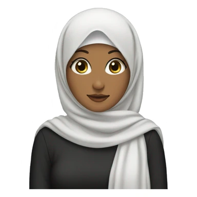 hijabi in abaya sticker