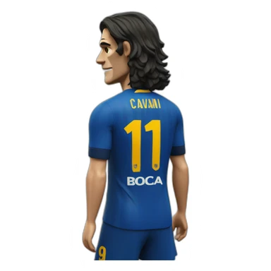Cavani boca football player sticker