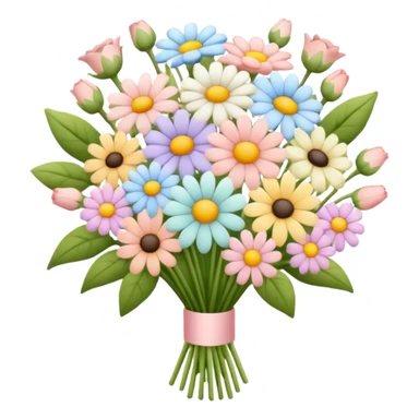 Light colored flower bouquet  sticker