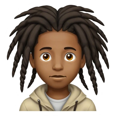 Bliss boy with dreads sticker