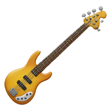 Bass guitar with legs sticker
