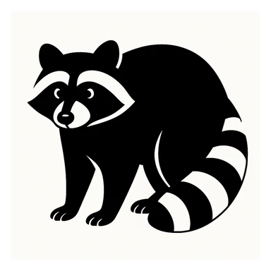 Raccoon sticker