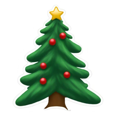 UGA Christmas tree sticker